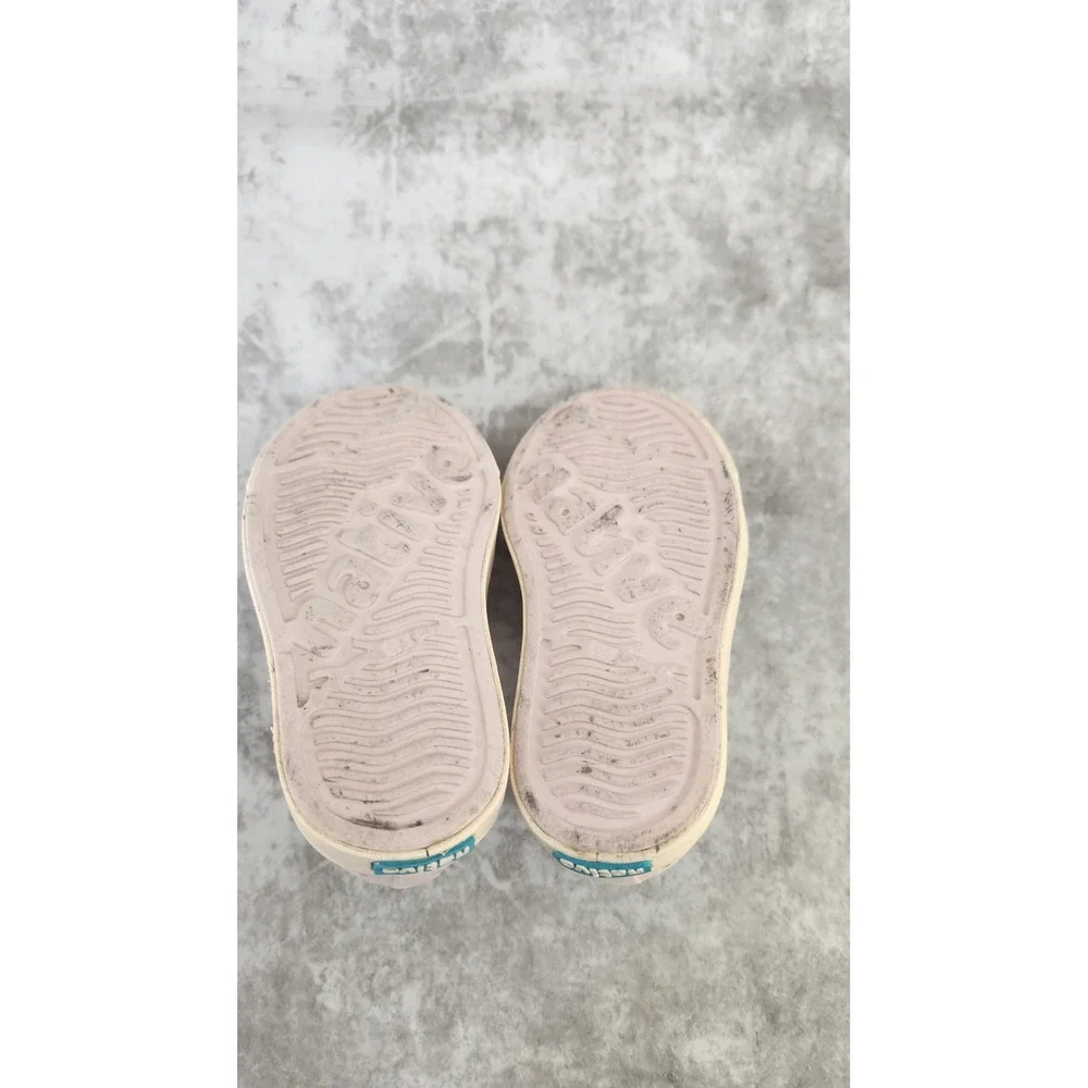 Native Jefferson Shoes Kids Toddler Size C-5 Pink Slip On Perforated Water Beach